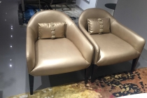 Dickson leather armchairs